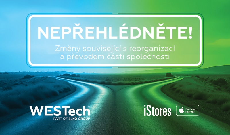 westech, westech.cz, istores, b2b, nova nabidka, it distribuce, westech distribution